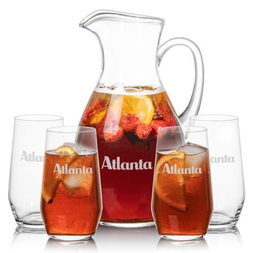 Corporate Recognition Gifts - Etched Barware - Geneva Pitcher & Germain Beverage