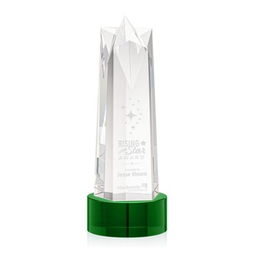 Corporate Awards - Ellesmere Star on Marvel Base - Green