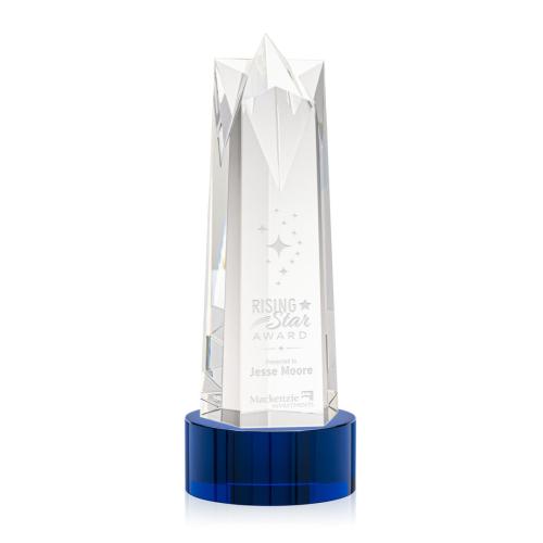 Corporate Awards - Ellesmere Star on Marvel Base - Blue