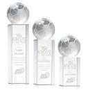 Soccer Ball Spheres on Dakota Base Crystal Award