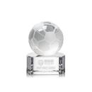Soccer Ball Spheres on Paragon Base Crystal Award