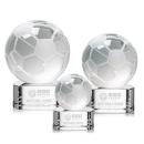 Soccer Ball Spheres on Paragon Base Crystal Award