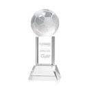 Soccer Ball Clear on Stowe Base Spheres Crystal Award