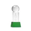 Tennis Ball Green on Belcroft Base Spheres Crystal Award