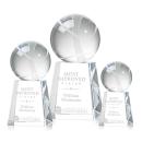 Tennis Ball Spheres on Celestina Base Crystal Award
