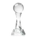 Tennis Ball Clear on Langport Base Spheres Crystal Award