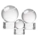 Tennis Ball Spheres on Paragon Base Crystal Award