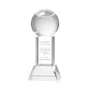 Tennis Ball Clear on Stowe Base Spheres Crystal Award