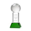 Tennis Ball Green on Stowe Base Spheres Crystal Award