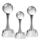 Tennis Ball Spheres on Willshire Base Crystal Award
