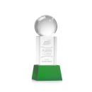 Baseball Green on Belcroft Base Spheres Crystal Award
