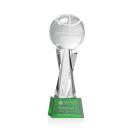 Basketball Green on Grafton Base Spheres Crystal Award