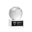 Basketball Spheres on Hancock Base Crystal Award