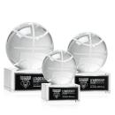 Basketball Spheres on Hancock Base Crystal Award