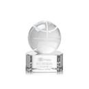 Basketball Spheres on Paragon Base Crystal Award