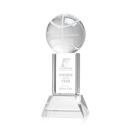 Basketball Clear on Stowe Base Spheres Crystal Award