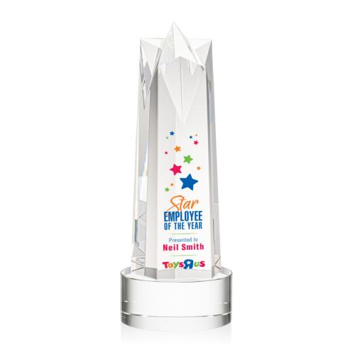 Corporate Awards - Ellesmere Full Color Clear on Marvel Obelisk Crystal Award