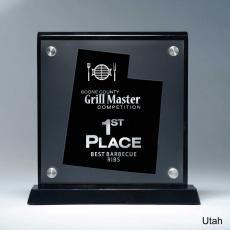 Employee Gifts - Frosted Acrylic Cutout Utah Award
