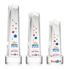 Employee Gifts - Ellesmere Full Color Clear on Marvel Obelisk Crystal Award