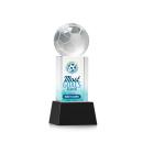 Soccer Ball Full Color Black on Belcroft Spheres Crystal Award