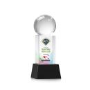 Baseball Full Color Black on Belcroft Spheres Crystal Award