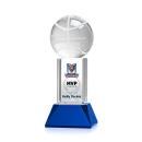 Basketball Full Color Blue on Stowe Spheres Crystal Award