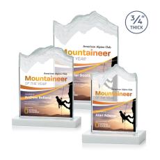 Kilimanjaro Full Color White Peak Crystal Award - Crystal Awards