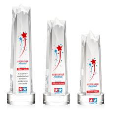 Employee Gifts - Ellesmere Full Color Clear on Stanrich Obelisk Crystal Award
