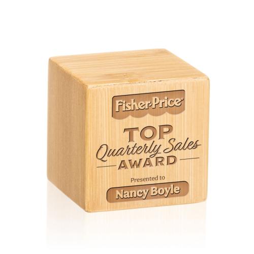 Corporate Awards - Kenilworth Cube Bamboo Award