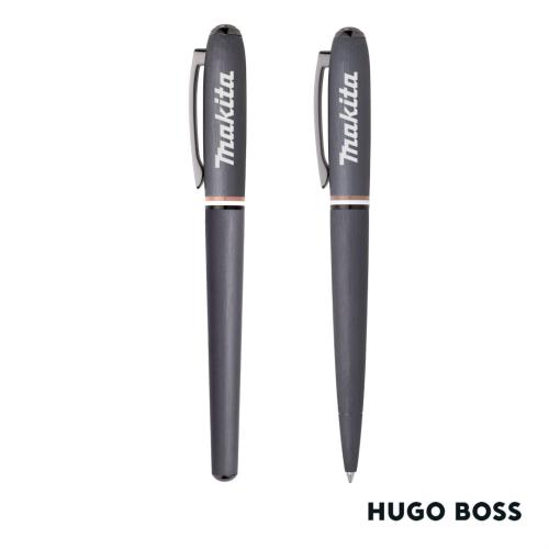 Corporate Recognition Gifts - Executive Gifts - Hugo Boss® Iconic Contour Ballpoint & Fountain Pen Set