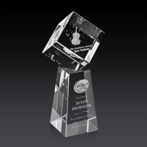 Corporate Awards - Burrill 3D Crystal on Novita Base Award