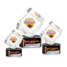 Employee Gifts - Burrill Full Color Black on Paragon Base Crystal Award