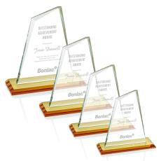 Employee Gifts - Summit Amber  Crystal Award