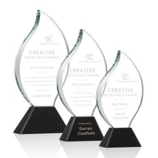 Employee Gifts - Norina Black Flame Crystal Award