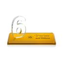 Northam Milestone Amber Number Crystal Award