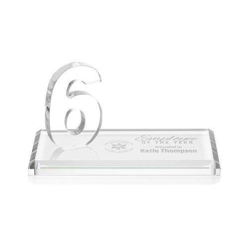 Corporate Awards - Northam Milestone Clear Number Crystal Award