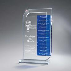 Employee Gifts - Clear Acrylic Perpetual Award (Holds 12 Bars)