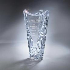 Employee Gifts - Clear Glass Sculpted Ice Vase