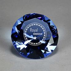 Employee Gifts - Full-Cut Glass Sapphire Blue Gemstone