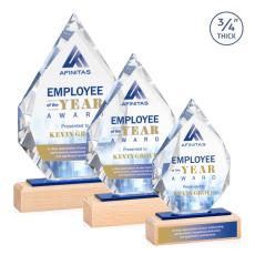 Employee Gifts - Ibiza Full Color Arch & Crescent Wood Award