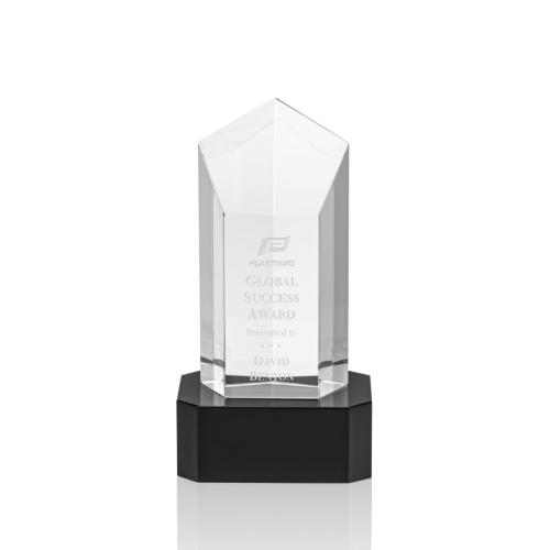 Corporate Awards - Jolanda Black on Base Obelisk Crystal Award