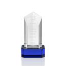 Jolanda Blue  on Base Obelisk Crystal Award