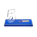 Northam Anniversary Full Color Blue Number Crystal Award
