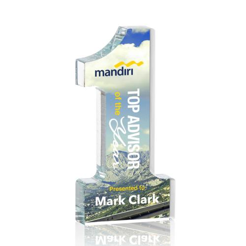 Corporate Awards - Optical #1 Full Color Paperweight