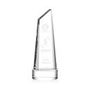 Akron Clear on Base Obelisk Crystal Award