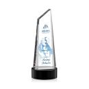 Akron Full Color Black on Base Obelisk Crystal Award