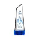 Akron Full Color Blue on Base Obelisk Crystal Award