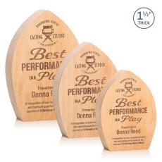 Employee Gifts - Silverstone Arch & Crescent Wood Award