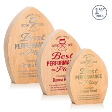 Employee Gifts - Silverstone Arch & Crescent Wood Award