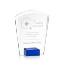 Lola Blue Arch & Crescent Crystal Award